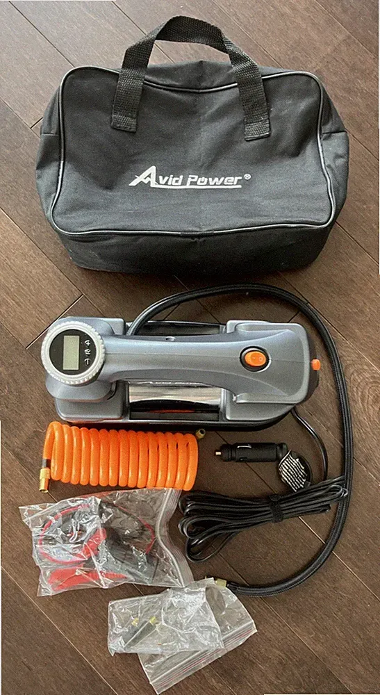 Avid Power 12V Double Cylinder Digital Display Air Compressor 150 PSI