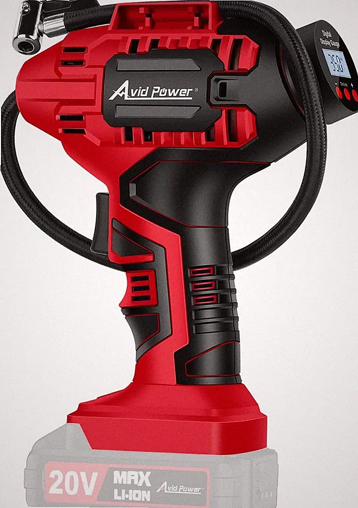 Avid Power Cordless Tire Inflator Air Compressor (Tool Only), Battery and...