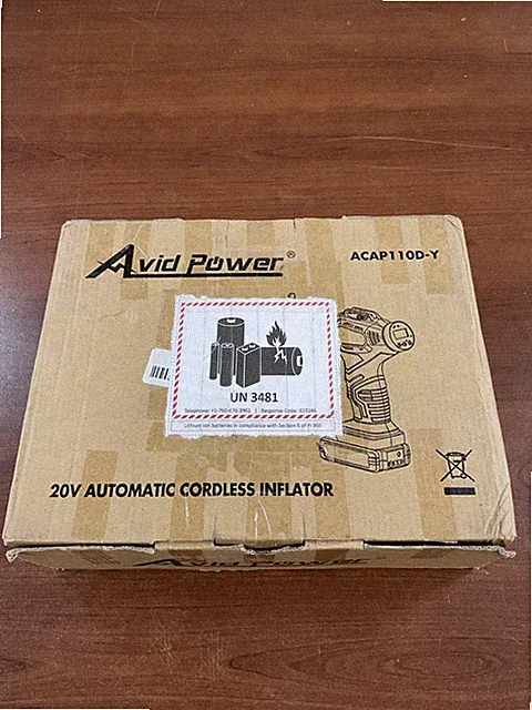 AVID POWER Cordless Tire Inflator Portable Air Compressor, 20V Yellow