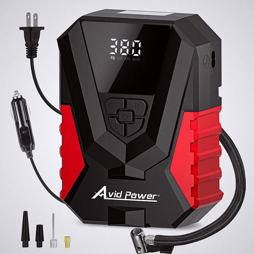 AVID POWER Tire Inflator Portable Air Compressor AC/DC, Automatic Tire Inflat...